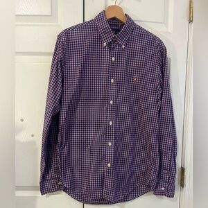 Polo Ralph Lauren Men’s Plaid Long Sleeve Button Down Slim Fit Medium Shirt